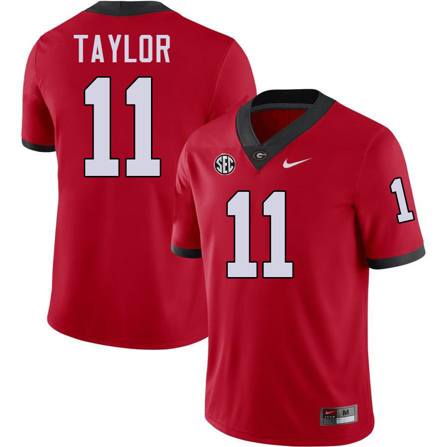 #11 Talyn Taylor UGA Jersey,University Of Georgia Bulldogs Football Jersey,Uniforms,Gears-Red